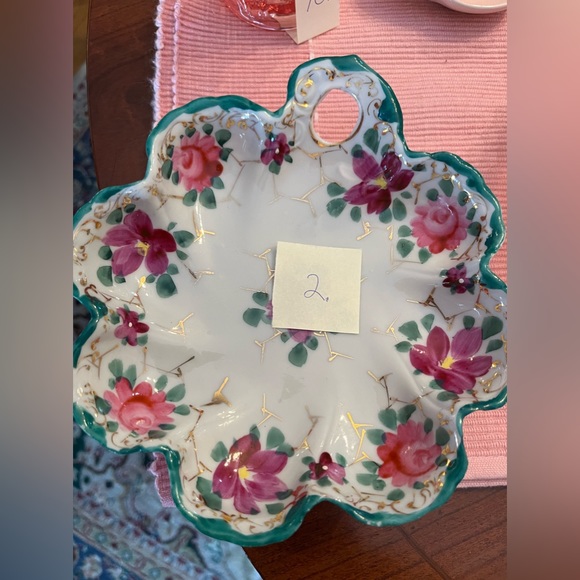 Valenine’s Day: Nippon Japanese Hand-painted Fine China dish w scalloped rim - Picture 13 of 13